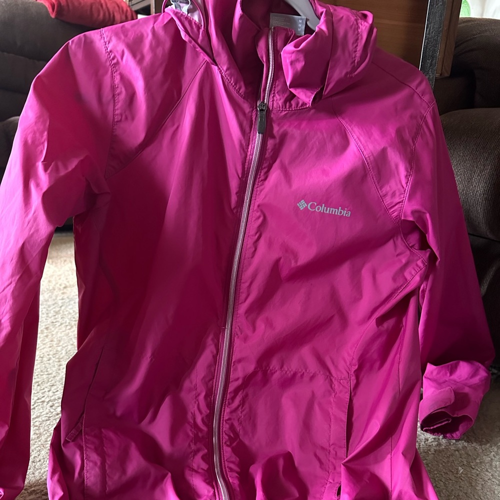 Pink Columbia Windbreaker